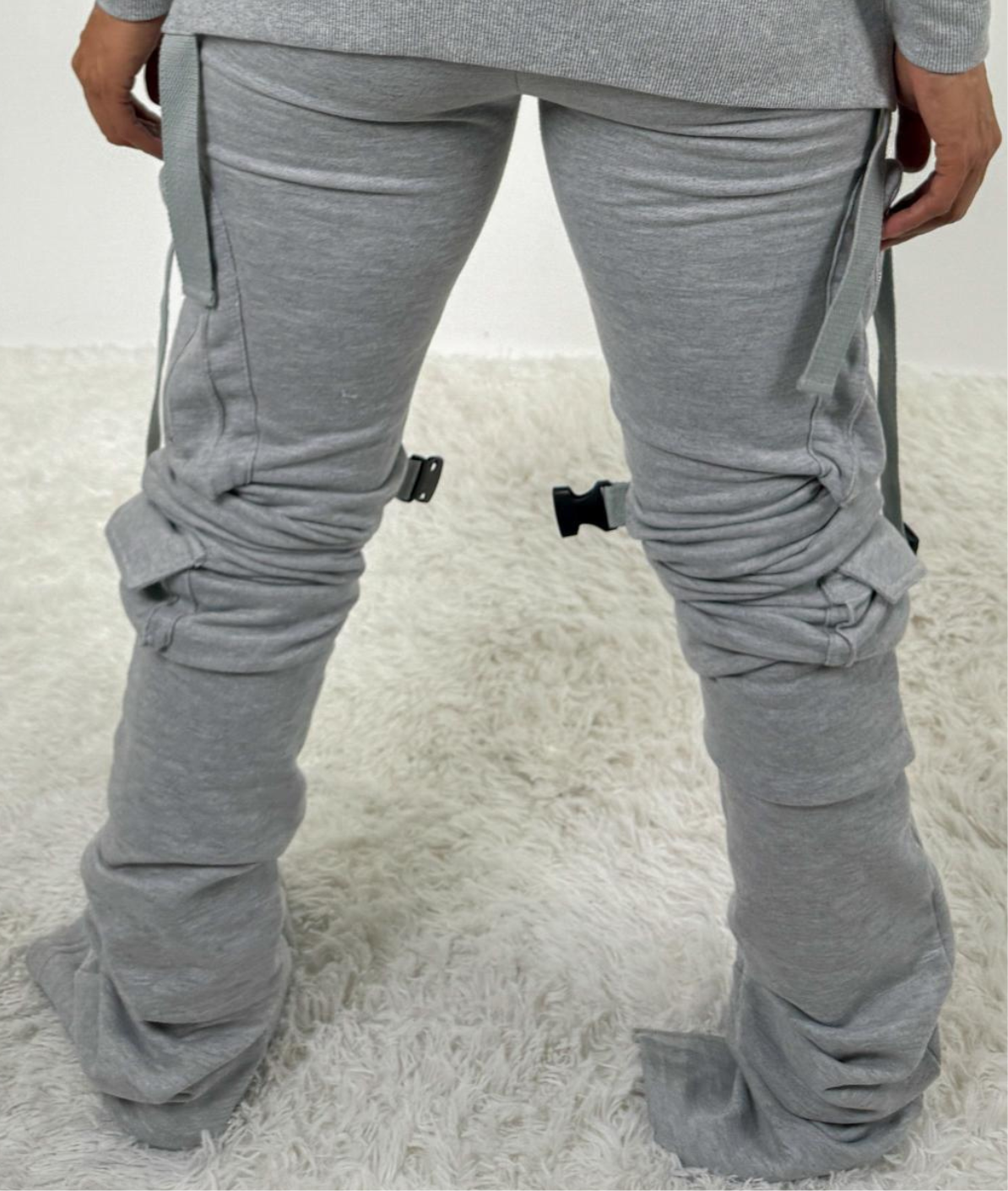 Rebellious® Clothing Co. - Women's Stacked sweatpants - Athletic Gray