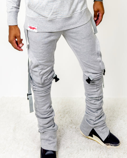 Rebellious® Clothing Co. - Men's Stacked Sweatpants - Athletic Gray