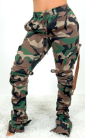 Rebellious™️ Clothing Co. - Women's Stacked Sweatpants - Camouflage Army