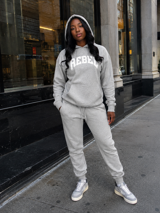 Rebellious® Clothing Co. - Women's Rebel Hoodie - Athletic Gray