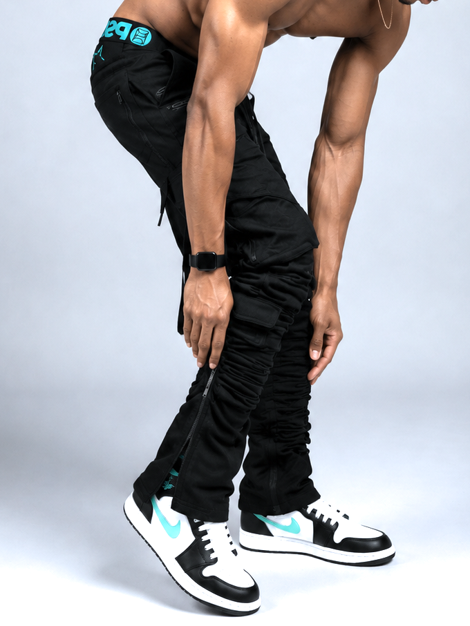 Rebellious® Clothing Co. - Men's Stacked Sweatpant - Black