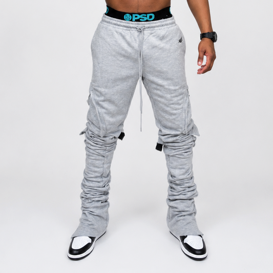Rebellious® Clothing Co. - Men's Stacked Sweatpant - Athletic Gray
