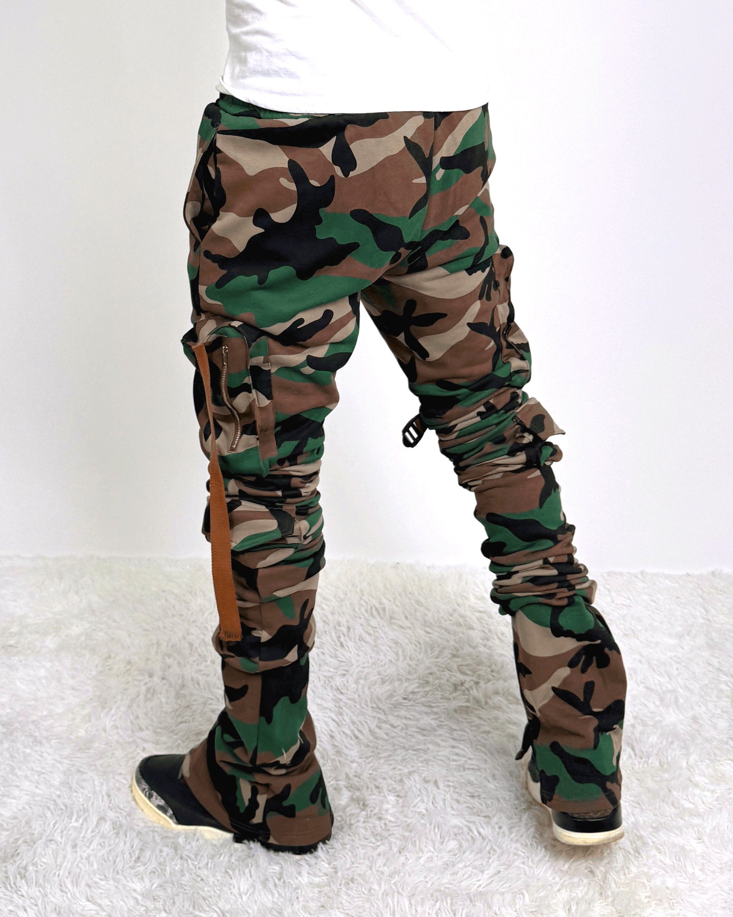 Rebellious® Clothing Co. - Men's Stacked Sweatpants - Camouflage Army