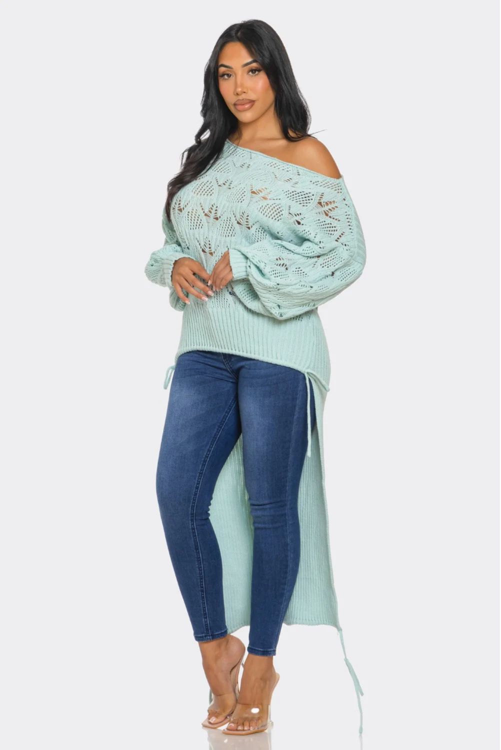 Rebellious® Clothing Co. - Women's Oversized Knit Asymmetrical Sweater