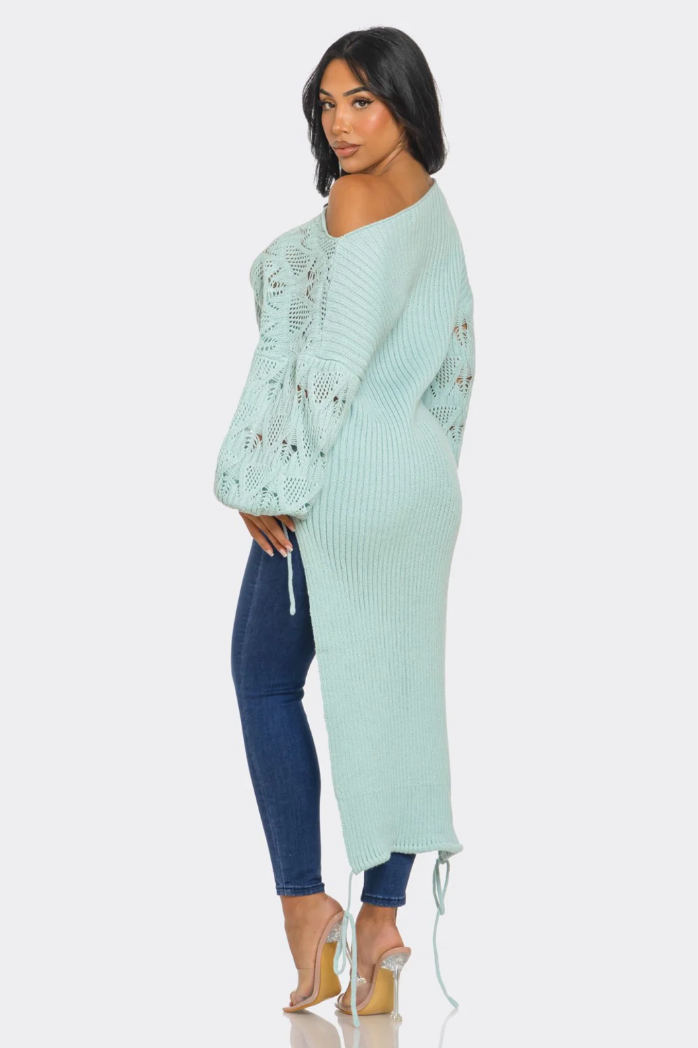 Rebellious® Clothing Co. - Women's Oversized Knit Asymmetrical Sweater