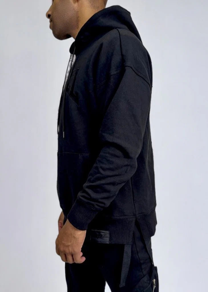 Rebellious® Clothing Co. - Men's Rebel Hoodie - Black/black