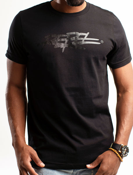 Rebellious™️ Co. - Men's Rebel T-Shirt - Black on Black