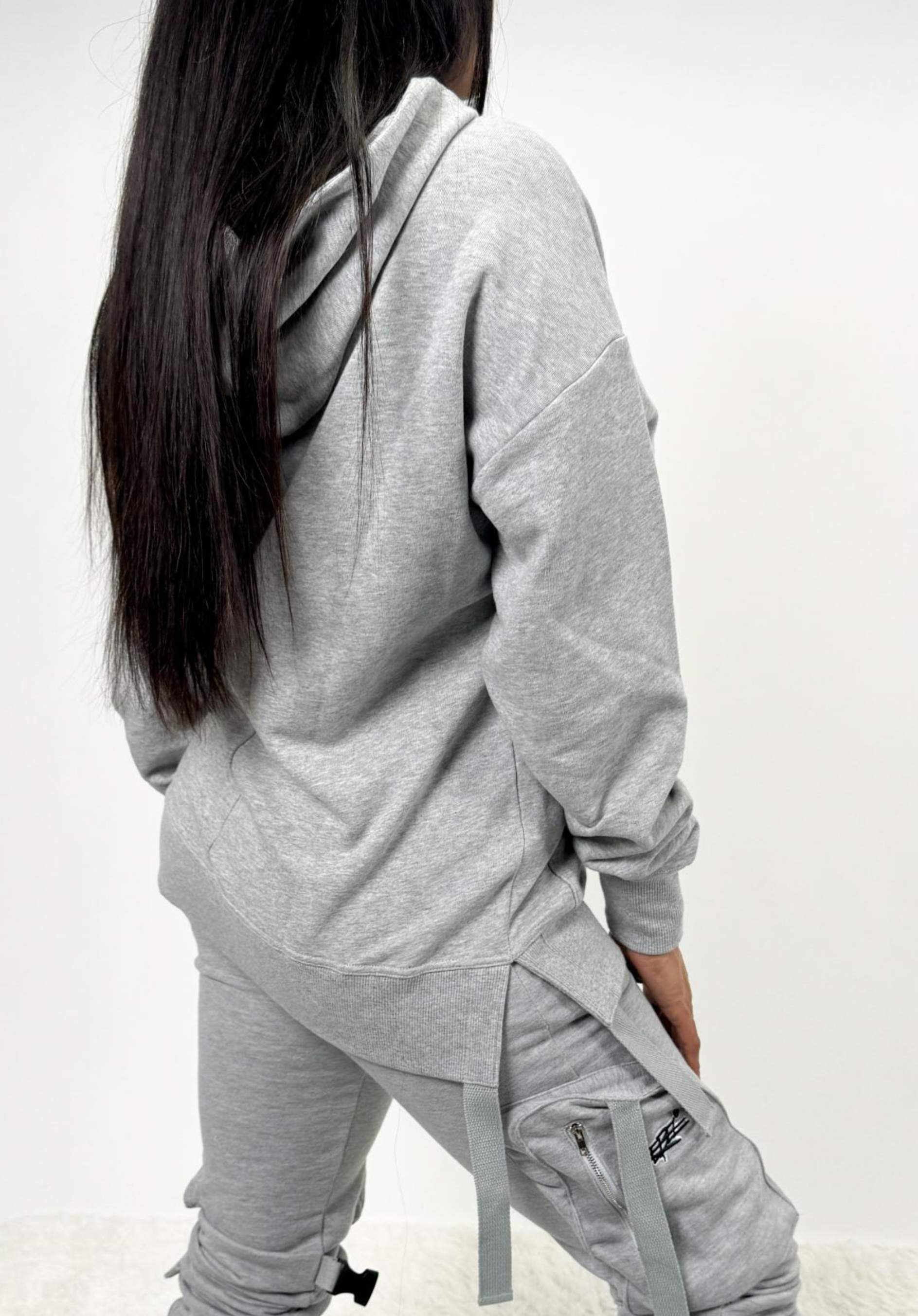 Rebellious™️ Clothing Co. - Women Rebel Hoodie - Gray Long Fleece
