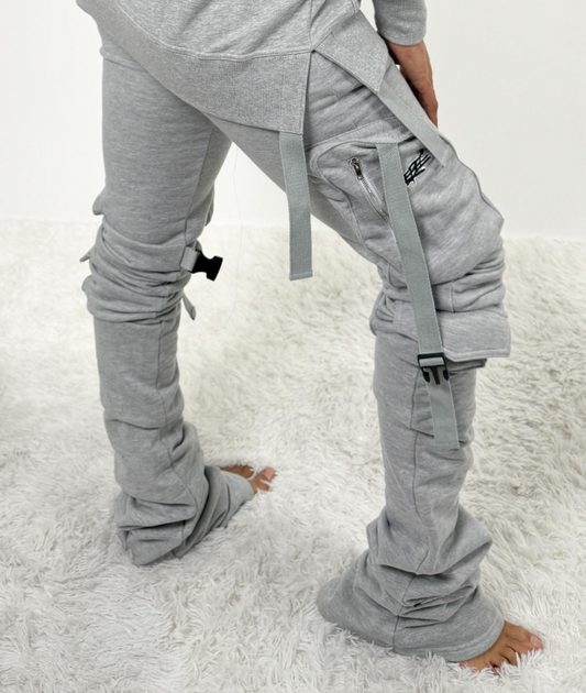 Rebellious® Clothing Co. - Women's Stacked sweatpants - Athletic Gray