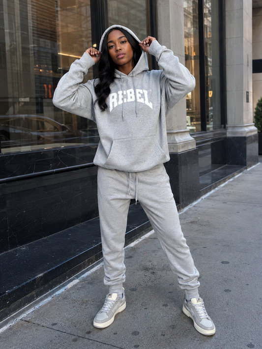 Rebellious® Clothing Co. - Women's Rebel Hoodie - Athletic Gray
