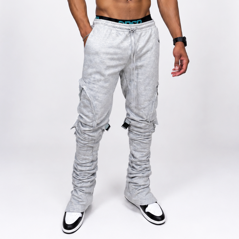 Rebellious® Clothing Co. - Men's Stacked Sweatpant - Athletic Gray