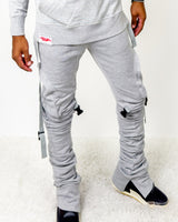Rebellious™️ Clothing Co. - Men's Stacked Sweatpants - Athletic Gray