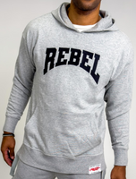 Rebellious™️ Clothing Co. - Men Rebel Hoodie - Gray Long Fleece