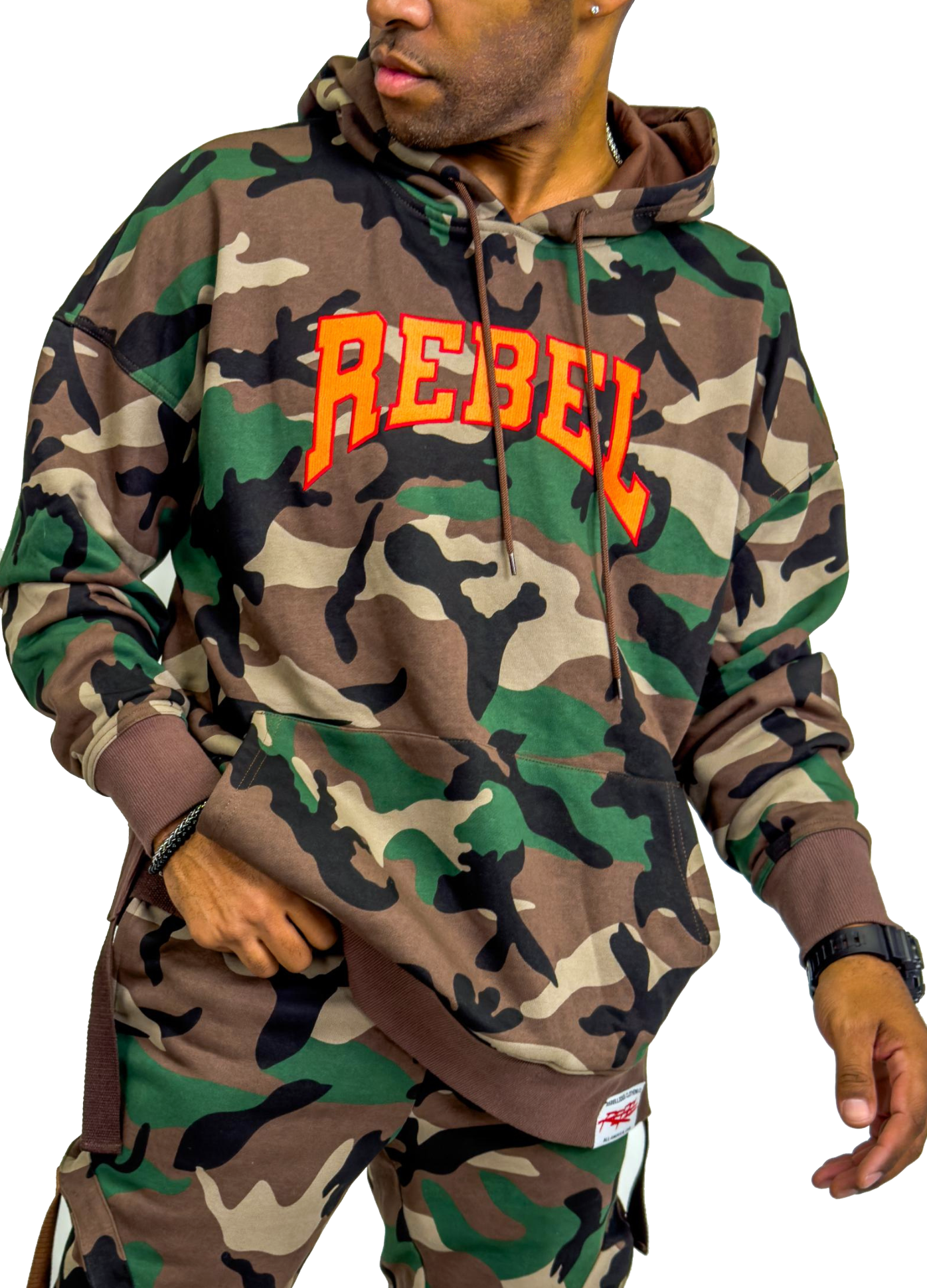 Rebellious® Clothing Co. - Men's Rebel Hoodie  - Camouflage Army