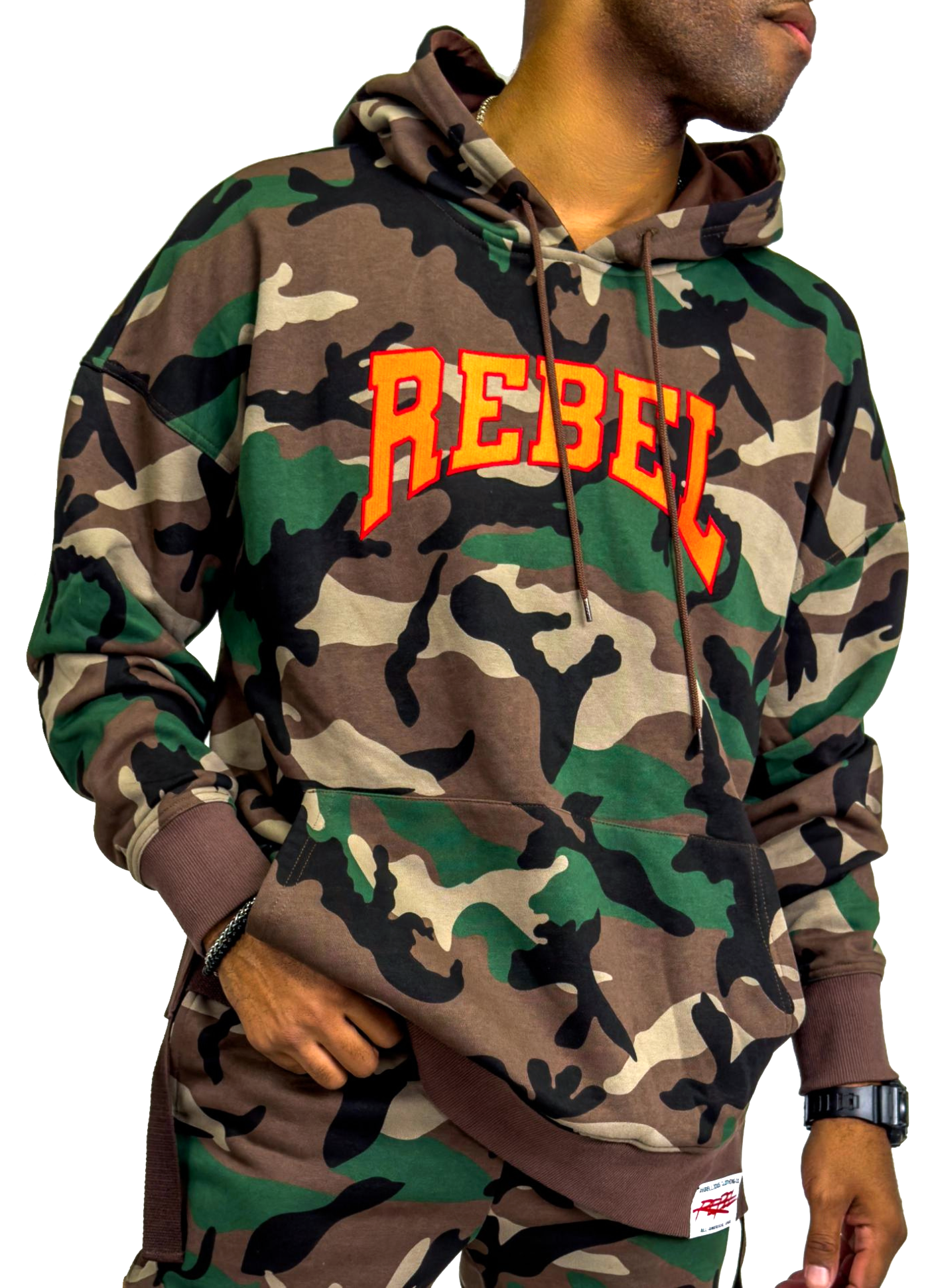Rebellious® Clothing Co. - Men's Rebel Hoodie  - Camouflage Army