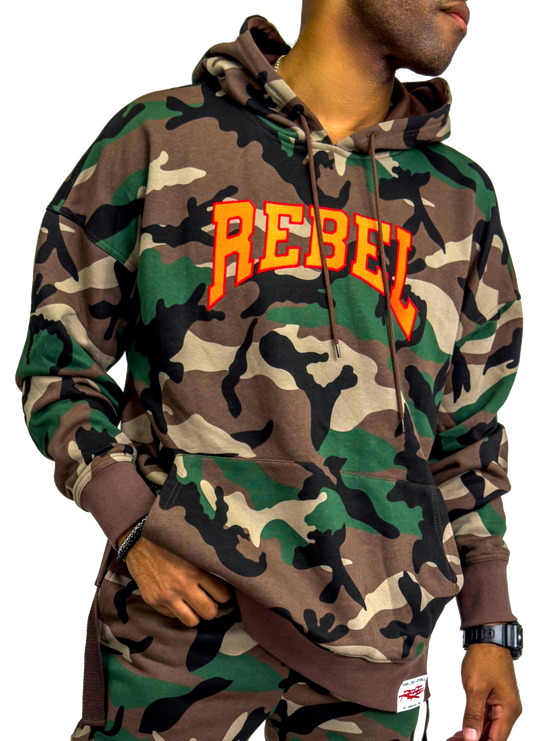 Rebellious® Clothing Co. - Men's Rebel Hoodie  - Camouflage Army