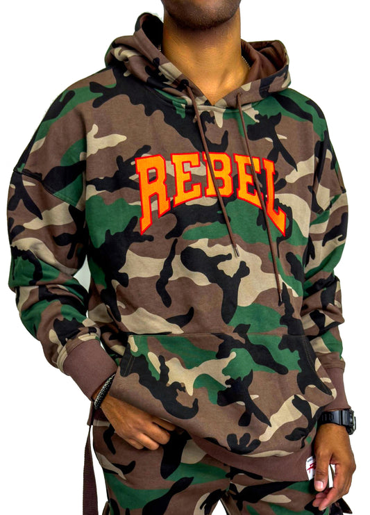 Rebellious® Clothing Co. - Men's Rebel Hoodie  - Camouflage Army