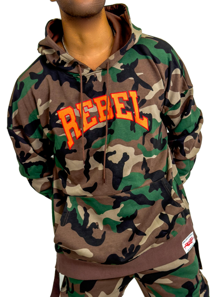 Rebellious® Clothing Co. - Men's Rebel Hoodie  - Camouflage Army