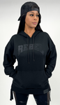 Rebellious™️ Clothing Co. - Women's Rebel French Terry Hoodie - Black on Black