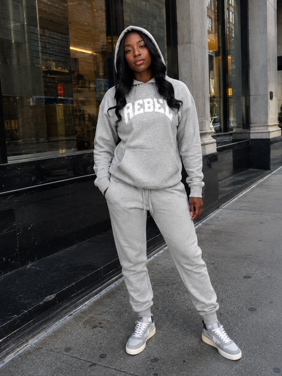 Rebellious® Clothing Co. - Women's Rebel Hoodie - Athletic Gray