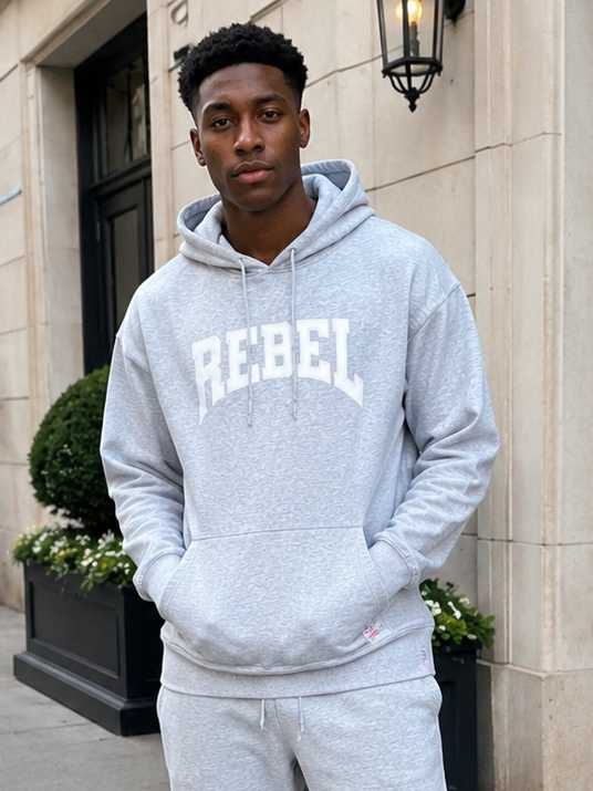 Rebellious® Clothing Co. - Men's Rebel Hoodie - Athletic Gray