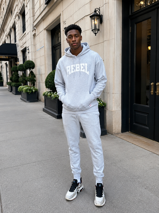 Rebellious® Clothing Co. - Men's Rebel Hoodie - Athletic Gray