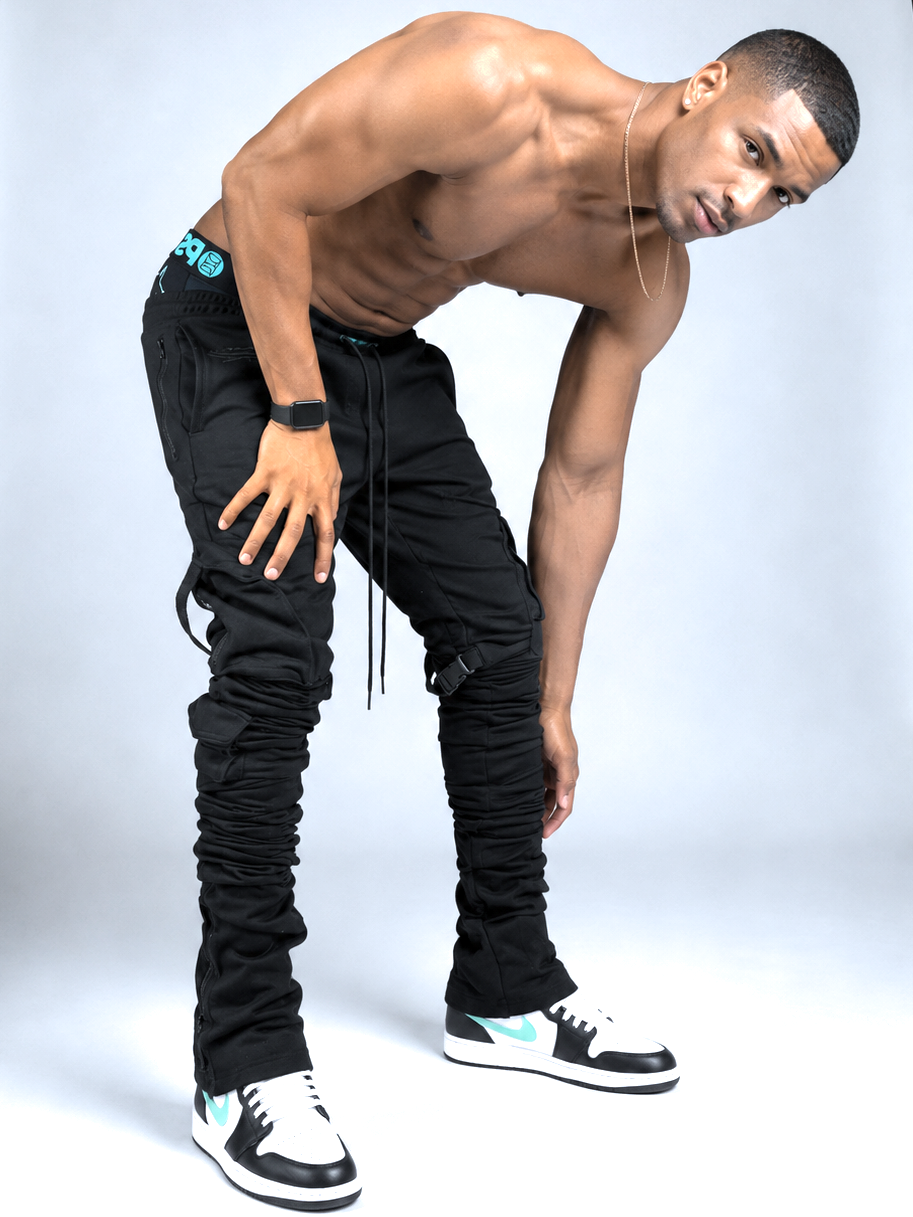Rebellious® Clothing Co. - Men's Stacked Sweatpant - Black