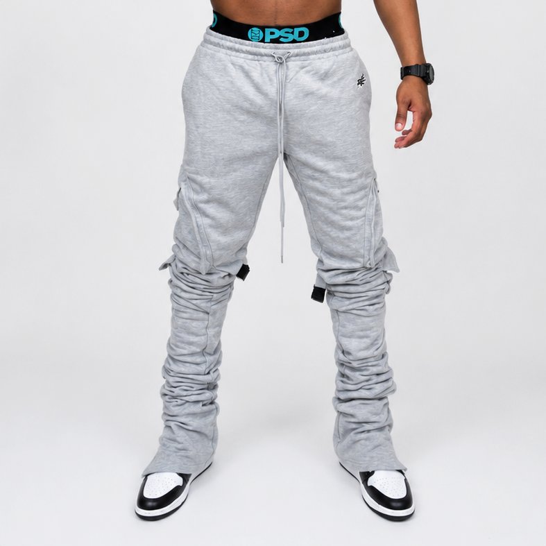 Rebellious® Clothing Co. - Men's Stacked Sweatpant - Athletic Gray