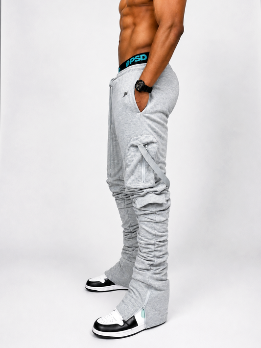 Rebellious® Clothing Co. - Men's Stacked Sweatpants - Athletic Gray