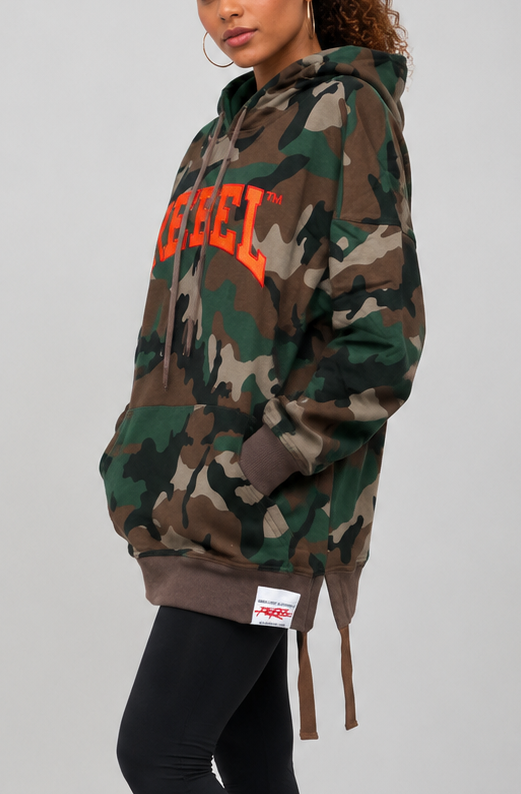 Rebellious® Clothing Co. - Women's Rebel Hoodie - Camouflage Army