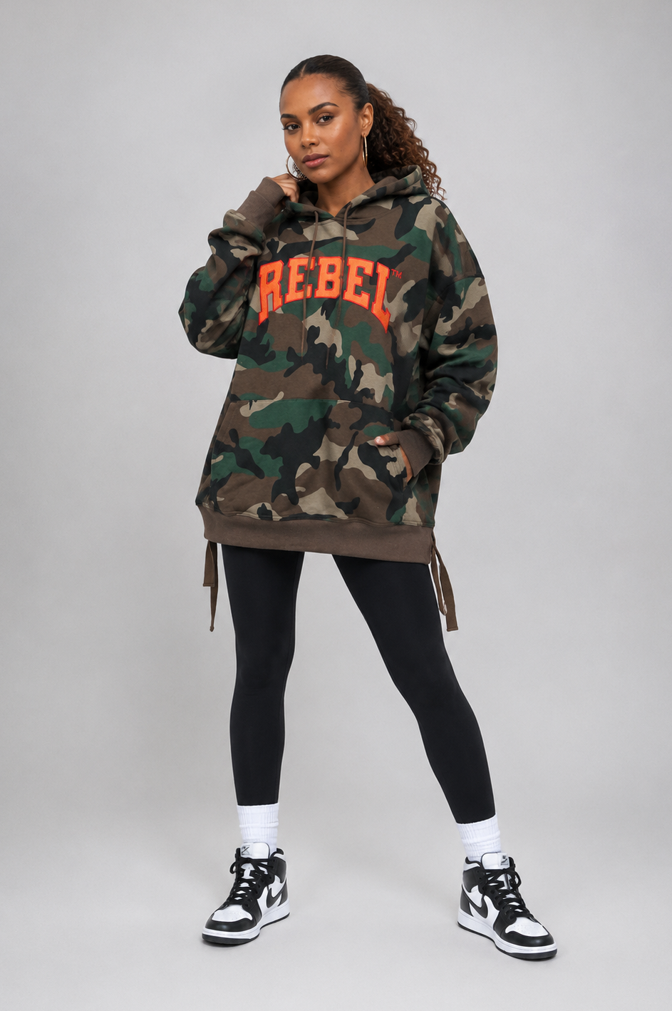 Rebellious® Clothing Co. - Women's Rebel Hoodie - Camouflage Army