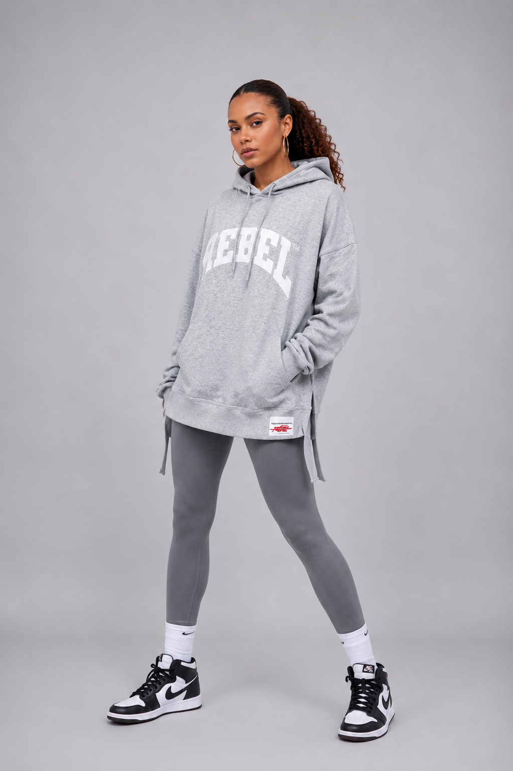 Rebellious® Clothing Co. - Women's Rebel Hoodie - Athletic Gray