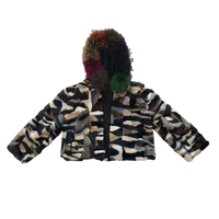 Rebellious™️ Clothing Co. - Multi-Color Mink Fur Bomber Jacket Hoodie
