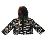 Rebellious™️ Clothing Co. - Multi-Color Mink Fur Bomber Jacket Hoodie