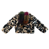 Rebellious™️ Clothing Co. - Multi-Color Mink Fur Bomber Jacket Hoodie
