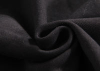 Men's Rebellious™️ Co. - Crewneck Varsity Sweatshirt - Solid Black