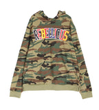 Men's Rebellious™️ Co. - Loose Fit Varsity Pullover Hoodie - Camouflage