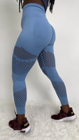 Women's Rebellious™️ Co. - Breathable Vent Leggings - Hue Blue