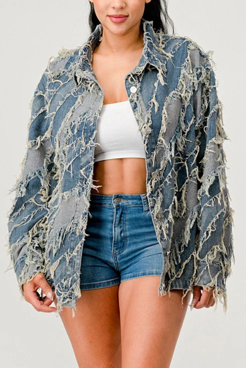 Rebellious® Clothing Co. - Women's Creative Denim Jacket