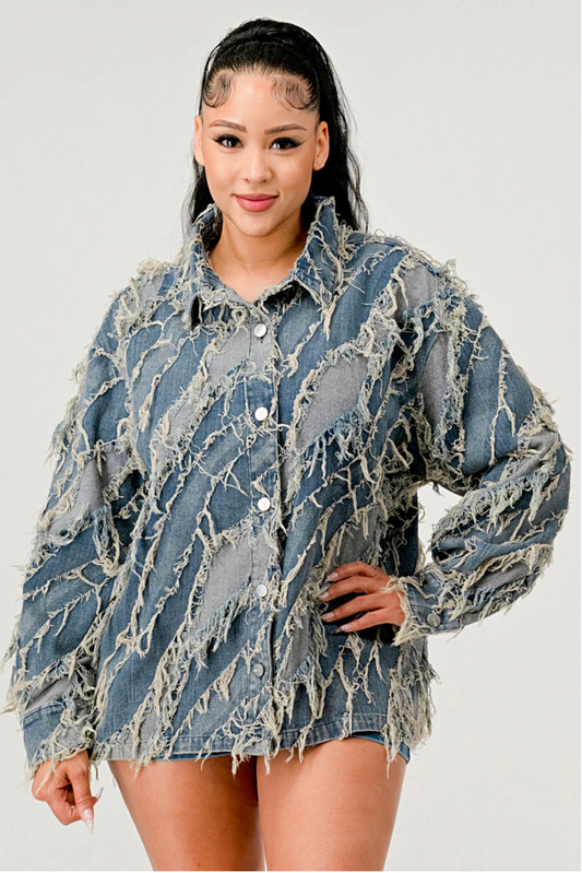 Rebellious® Clothing Co. - Women's Creative Denim Jacket