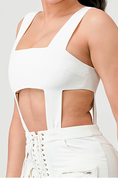 Rebellious® Clothing Co.- Women's Sexy Tank and Lace Up Front Pants Set
