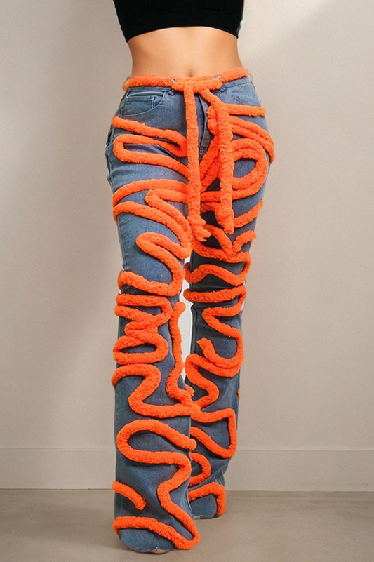 Rebellious® Clothing Co. - Women's Serpentine Swirl Denim Jeans