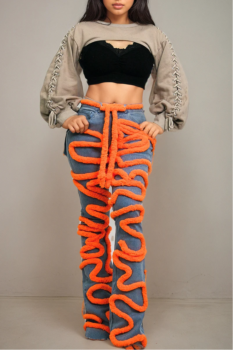 Rebellious® Clothing Co. - Women's Serpentine Swirl Denim Jeans