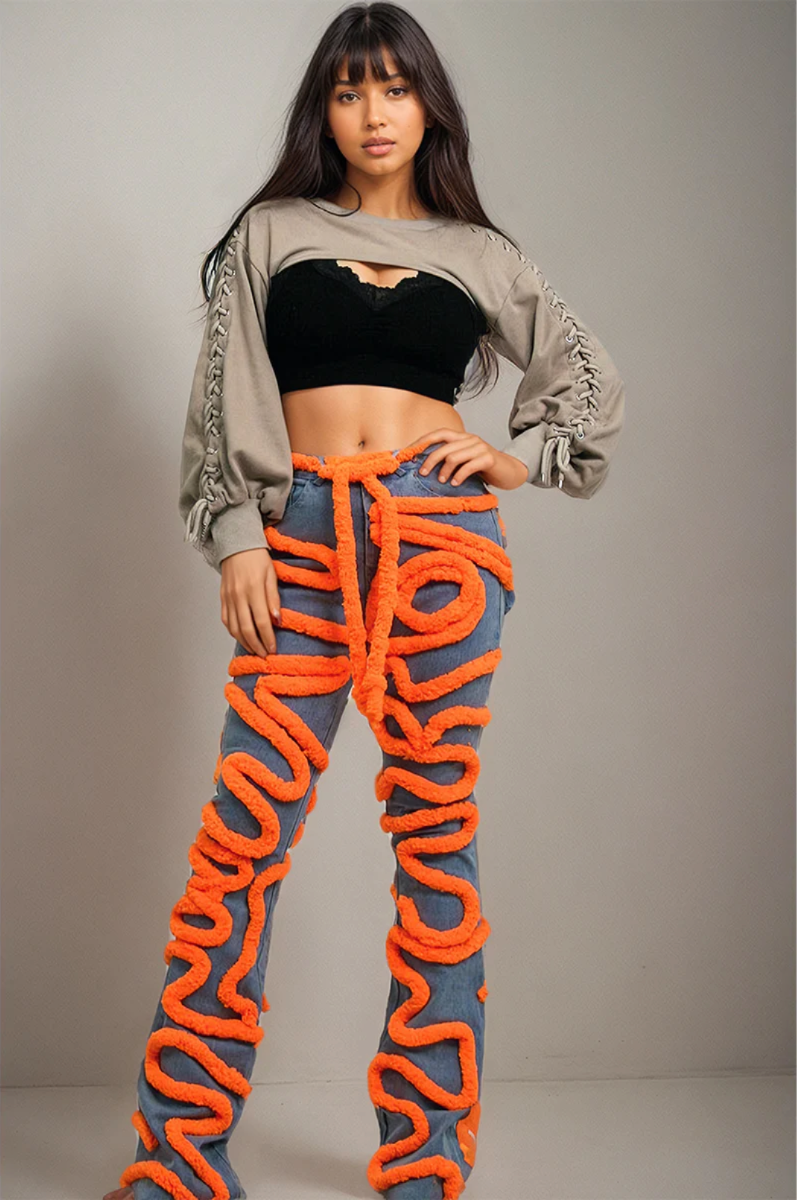Rebellious® Clothing Co. - Women's Serpentine Swirl Denim Jeans