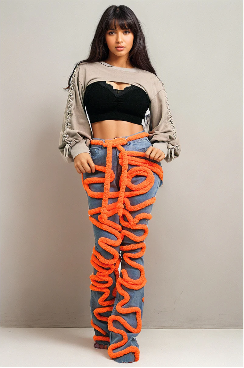 Rebellious® Clothing Co. - Women's Serpentine Swirl Denim Jeans