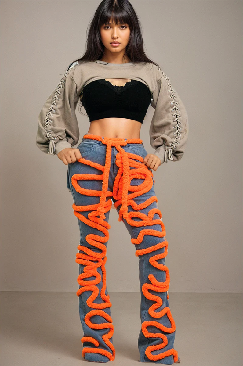 Rebellious® Clothing Co. - Women's Serpentine Swirl Denim Jeans