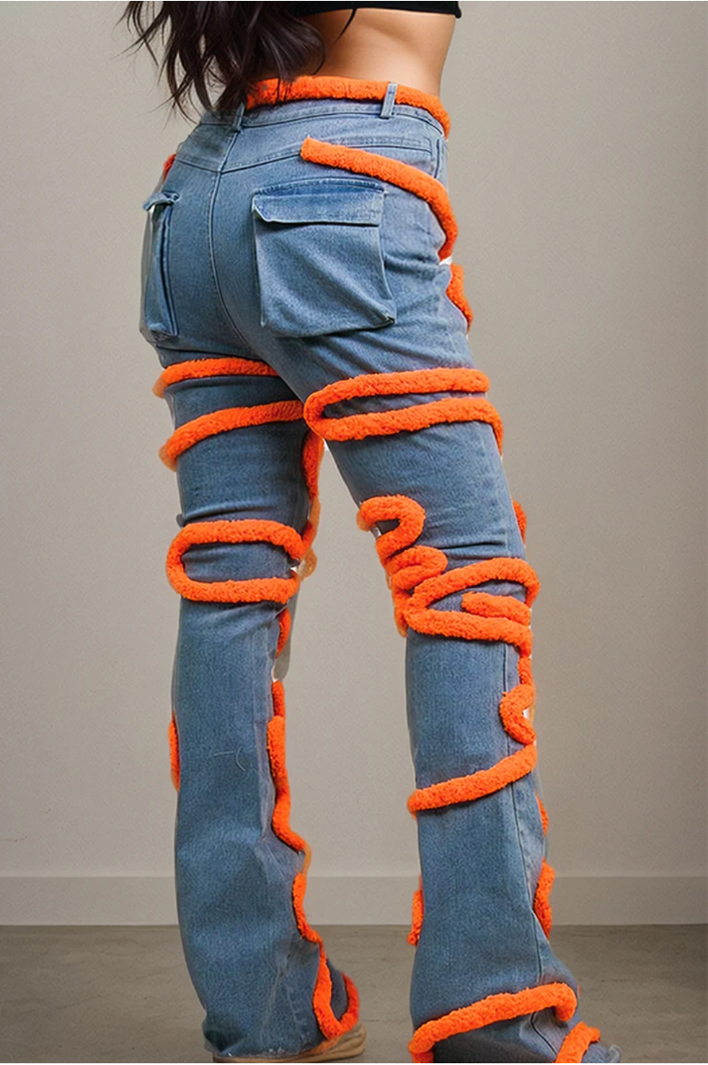 Rebellious® Clothing Co. - Women's Serpentine Swirl Denim Jeans