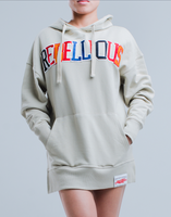 Women's Rebellious™️ Co. - Varsity Pullover Hoodie - Ghost
