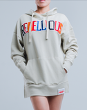 Women's Rebellious™️ Co. - Varsity Pullover Hoodie - Ghost