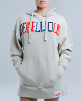 Women's Rebellious™️ Co. - Varsity Pullover Hoodie - Ghost